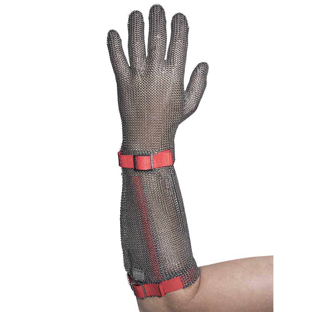 EUROFLEX 突刺し防止 耐切創クサリ手袋 オールメタル 1枚 SS (1枚) 品番：EM50D - 1